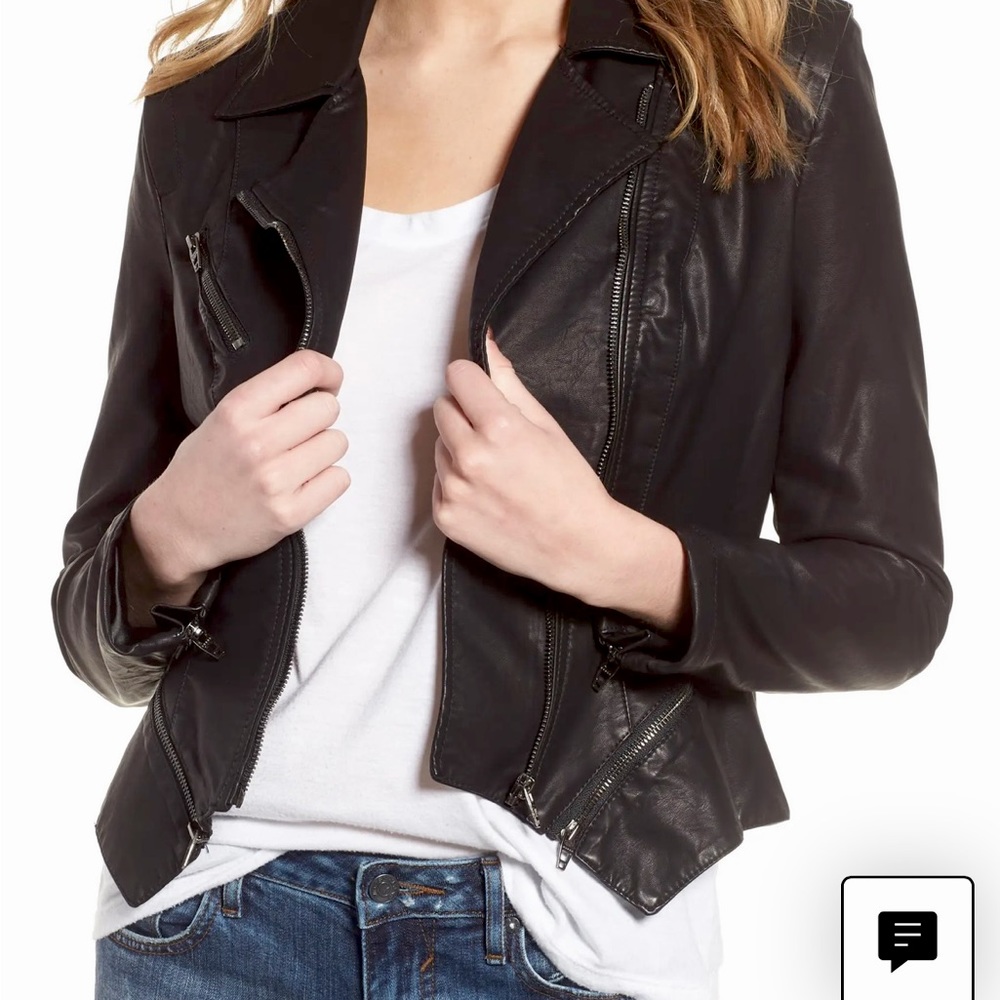 Faux Leather Moto Jacket
BLANKNYC | size: S